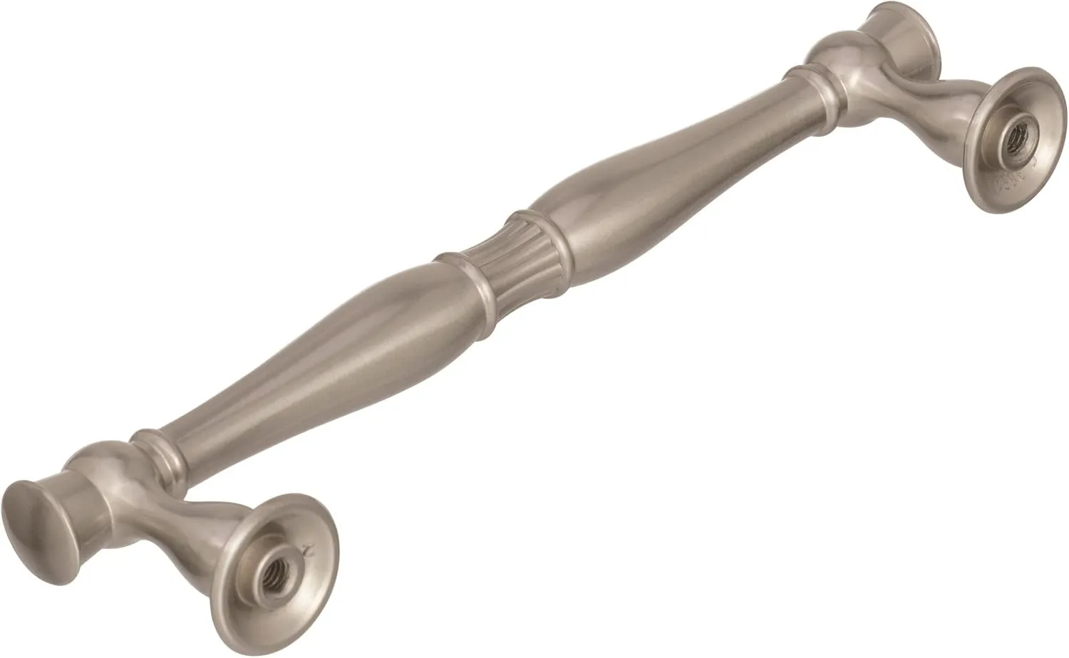 Amerock | Cabinet Pull | Satin Nickel | 5-1/16 inch (128 mm) Center to Center | Crawford | 1 Pack | Drawer Pull | Drawer Handle | Cabinet Hardware