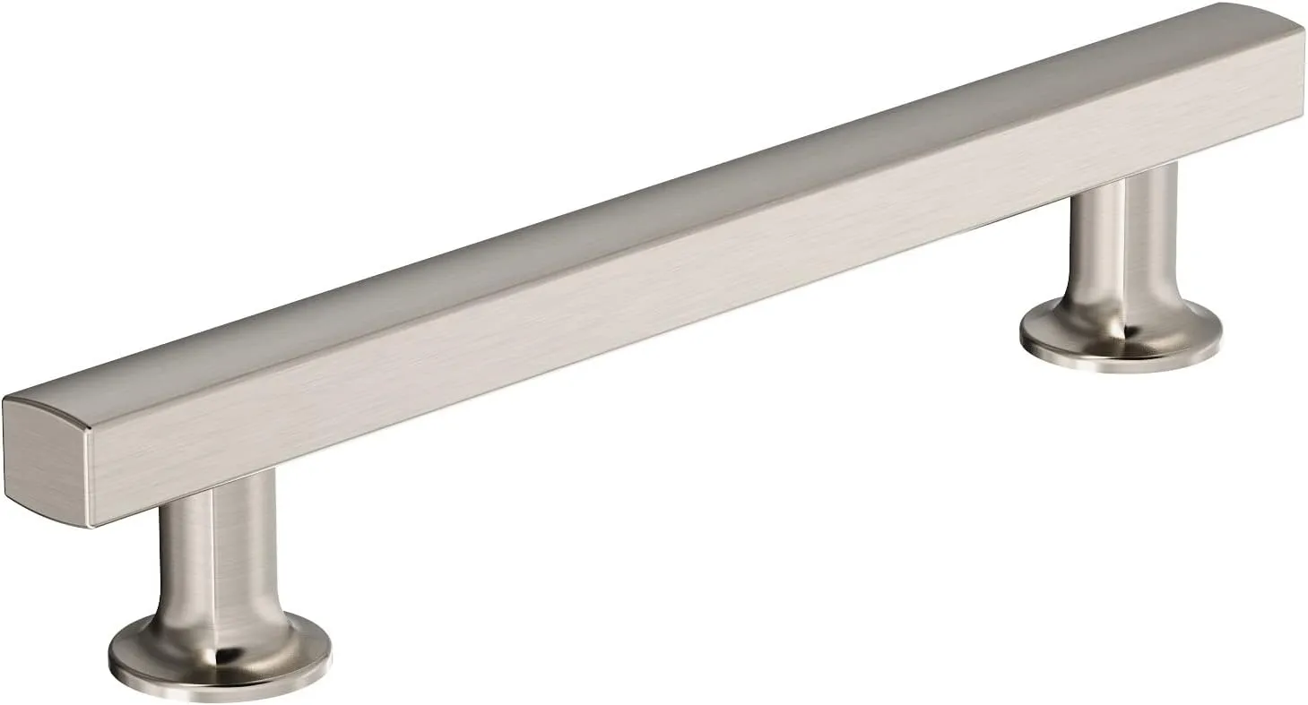 Amerock Corp BP37105G10 Everett Pull, 5-1/16 in (128 mm) Center-to-Center, Satin Nickel