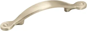 Amerock Inspirations 3 in (76 mm) Center-to-Center Satin Nickel Cabinet Pull - 10 Pack