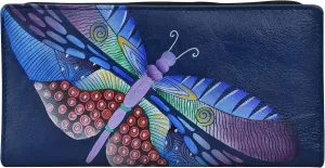 Anna by Anuschka Women's Hand Painted Leather Two Fold Wallet