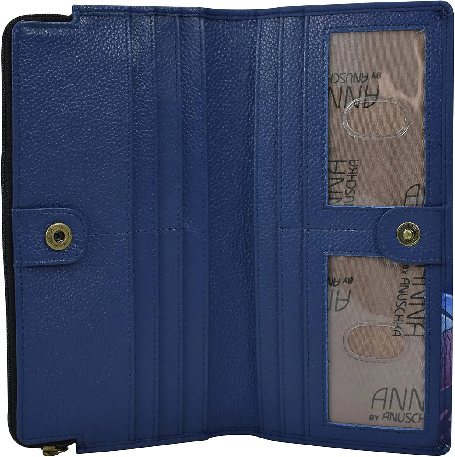 Anna by Anuschka Women's Hand Painted Leather Two Fold Wallet