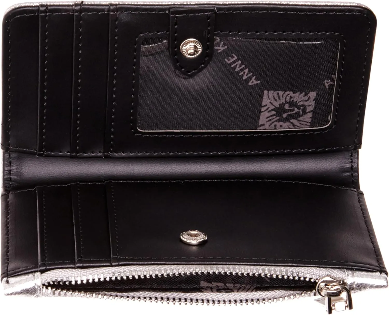 Anne Klein Ak 2 Piece Gift Set with Rhinestone Zip Clutch and Card Case