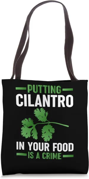 Anti Cilantro Gear I hate Coriander Gear Coriander Hater Tote Bag