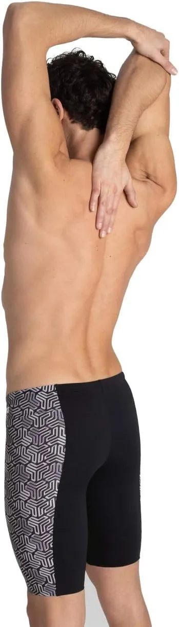 ARENA Men's Team Color Print Jammer Athletic Training Swimsuit Bathing Suit