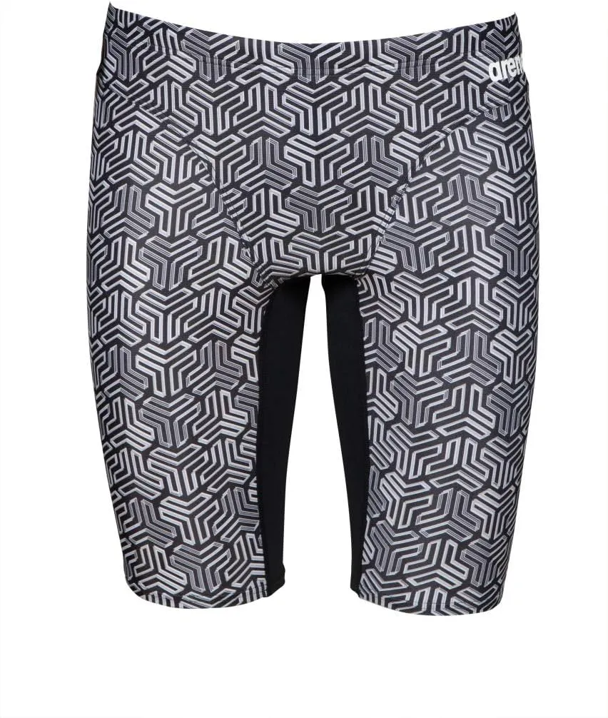 ARENA Men's Team Color Print Jammer Athletic Training Swimsuit Bathing Suit
