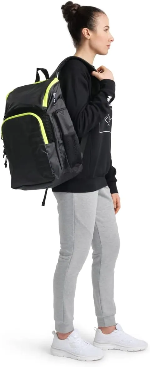 Arena Spiky III Backpack 35 Unisex Travel Gym Rucksack for Men and Women, Training Gear Equipment Bag for Swimmers, 35 Liters