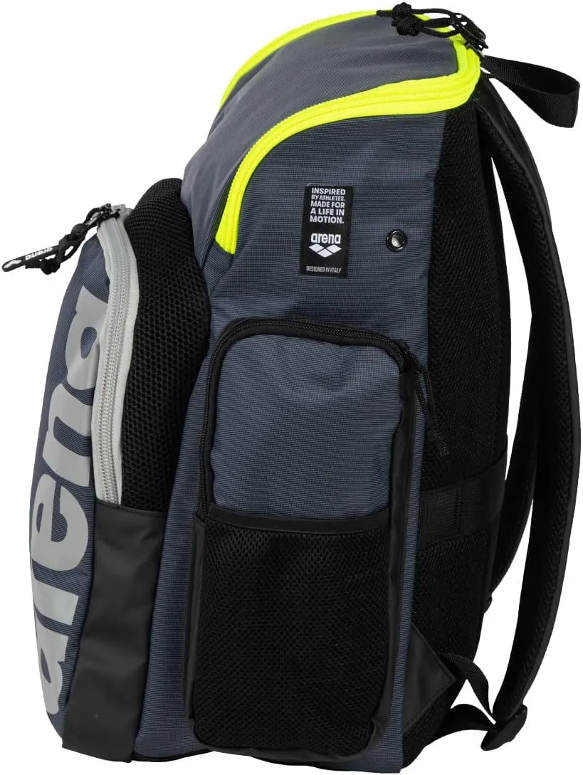 Arena Spiky III Backpack 35 Unisex Travel Gym Rucksack for Men and Women, Training Gear Equipment Bag for Swimmers, 35 Liters