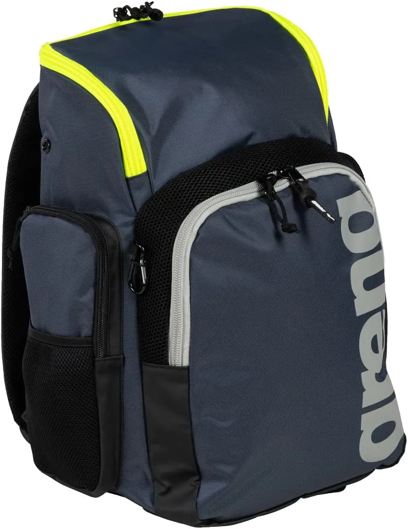 Arena Spiky III Backpack 35 Unisex Travel Gym Rucksack for Men and Women, Training Gear Equipment Bag for Swimmers, 35 Liters
