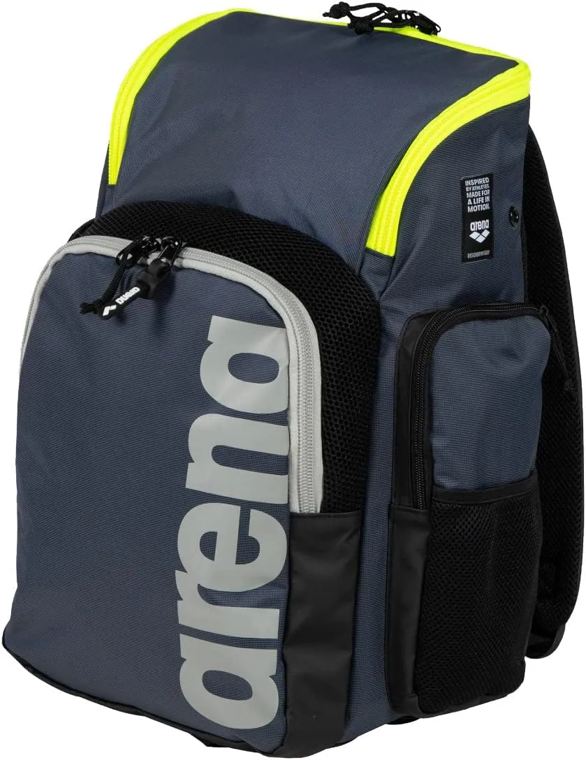 Arena Spiky III Backpack 35 Unisex Travel Gym Rucksack for Men and Women, Training Gear Equipment Bag for Swimmers, 35 Liters