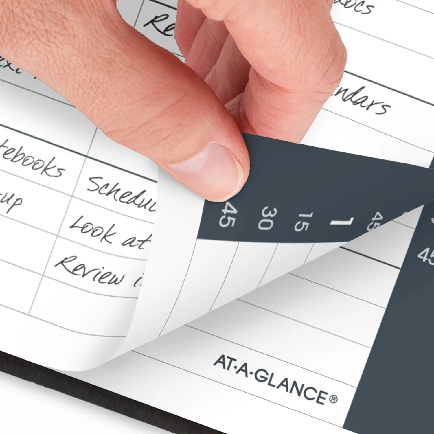 AT-A-GLANCE 2025 Appointment Book Planner, Daily, 5" x 8", Small, Quarter-Hourly, Black (708000525)
