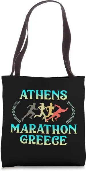 Athens Marathon Greece - Greek Running Training Acropolis Tote Bag