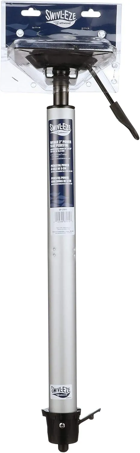 Attwood Wedge™ 2 3/8-Inch Extension Posts, Adjustable Height Posts - Power Pedestals (w/ Integral Seat Mount), available in 13 to 19 Inches and 24 to 30 Inches