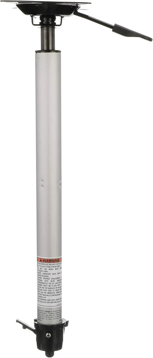 Attwood Wedge™ 2 3/8-Inch Extension Posts, Adjustable Height Posts - Power Pedestals (w/ Integral Seat Mount), available in 13 to 19 Inches and 24 to 30 Inches