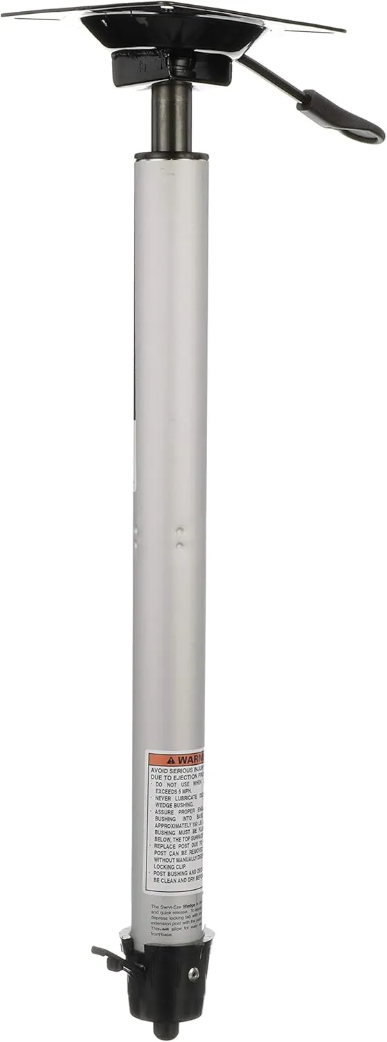 Attwood Wedge™ 2 3/8-Inch Extension Posts, Adjustable Height Posts - Power Pedestals (w/ Integral Seat Mount), available in 13 to 19 Inches and 24 to 30 Inches