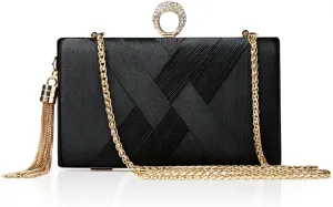 BABEYOND Clutch Purses for Women - Evening Bag Tassel Pendant Clutch for Bride Party Prom Wedding