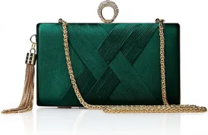 BABEYOND Clutch Purses for Women - Evening Bag Tassel Pendant Clutch for Bride Party Prom Wedding