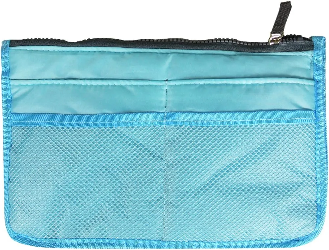 Bag Organizer Purse Insert Handbag Organizer Travel Bag, Blue