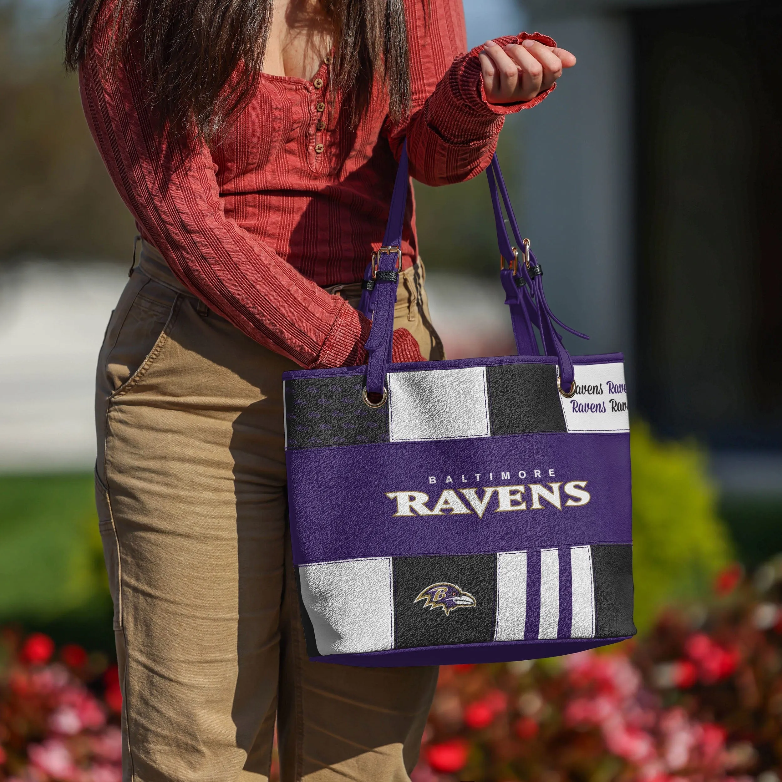 Baltimore Ravens Printed Collage Tote