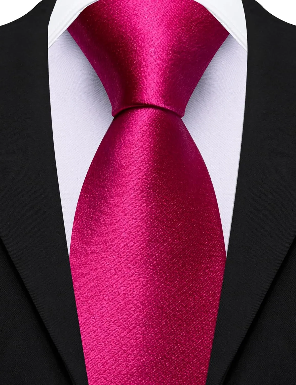 Barry.Wang Mens Satin Formal Suit Vest Tie Bowtie Set 8PC Lapel Collar Casual Slim Fit Waistcoat Wedding Party Tuxedo