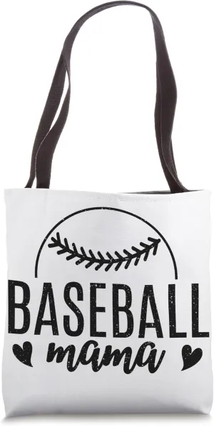 Baseball Mom Baseball Mama Women's Softball Tee Ball Sports Tote Bag