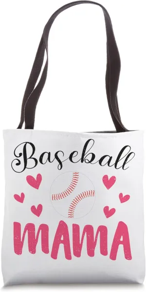 Baseball Mom Baseball Mama Women's Softball Tee Ball Sports Tote Bag