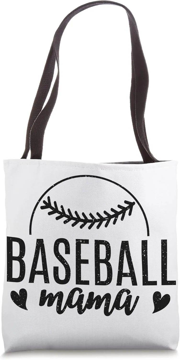 Baseball Mom Baseball Mama Women's Softball Tee Ball Sports Tote Bag