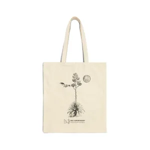 Bat & Agave Sketch - Cotton Canvas Tote