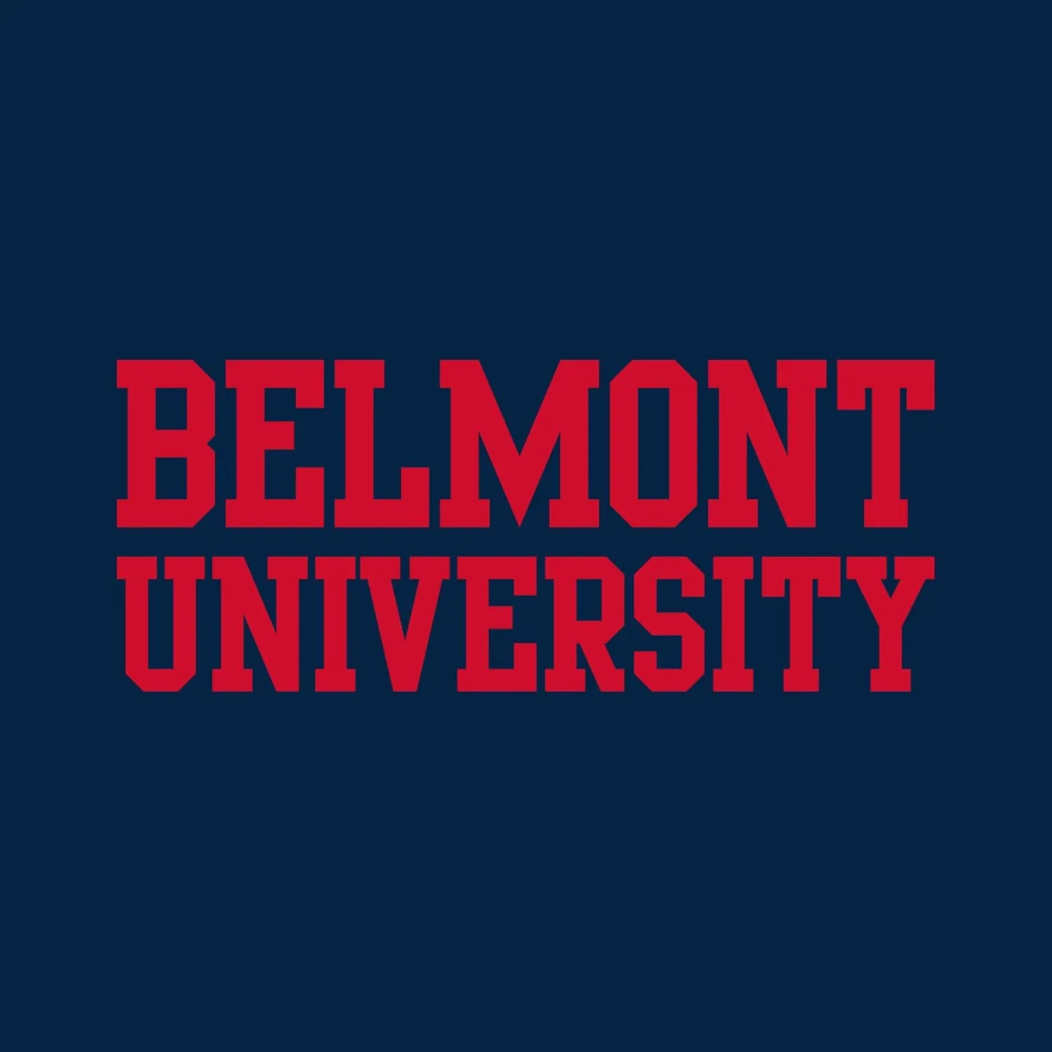 Belmont University Bruins Basic Block, Team Color T Shirt, College, University