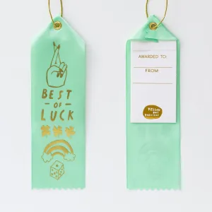Best of Luck - Award Ribbon Card