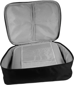 BESTYASH Document Bag Travel Organizer Multi-layer Id Storage Bag Lock Large Tote Bag for Papers and Files