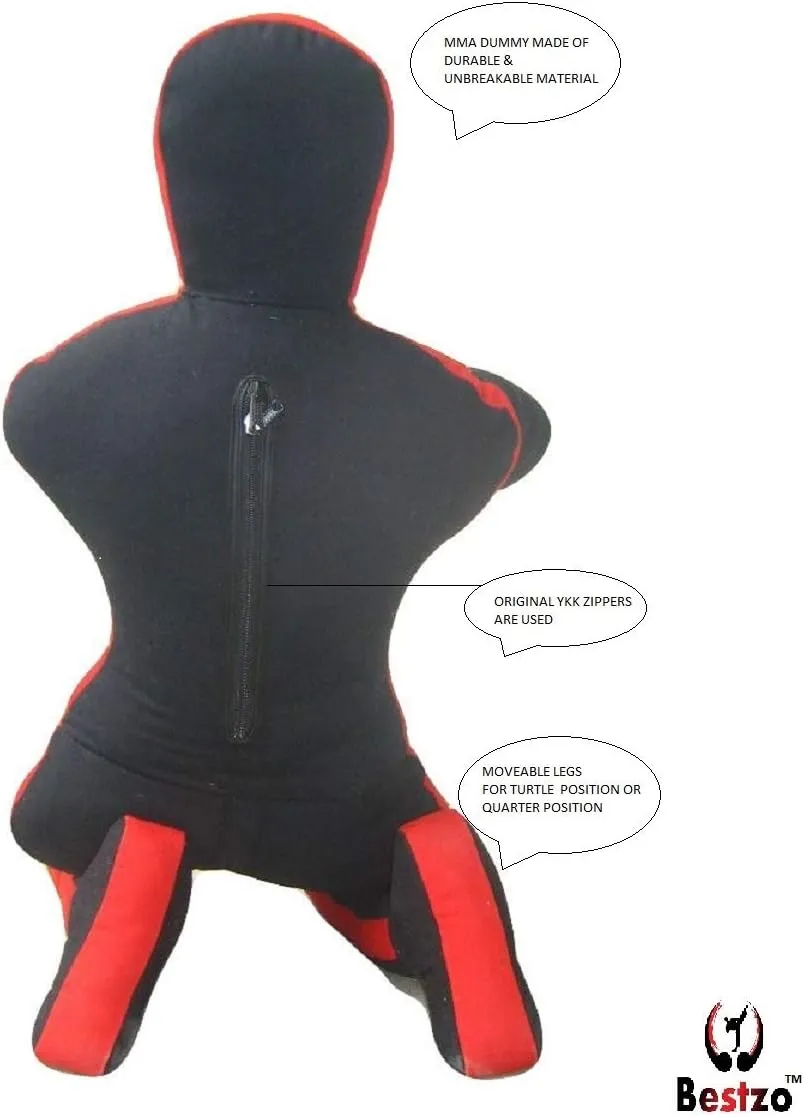 Bestzo MMA Grappling Dummy Brazilian Jiu Jitsu Dummy Wrestling Grappling BJJ Dummy Black, Judo Punching Bag Throwing Dummy for Karate, Boxing Training