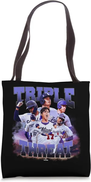 Betts, Freeman & Ohtani | Los Angeles Baseball | MLBTRIO4001 Tote Bag