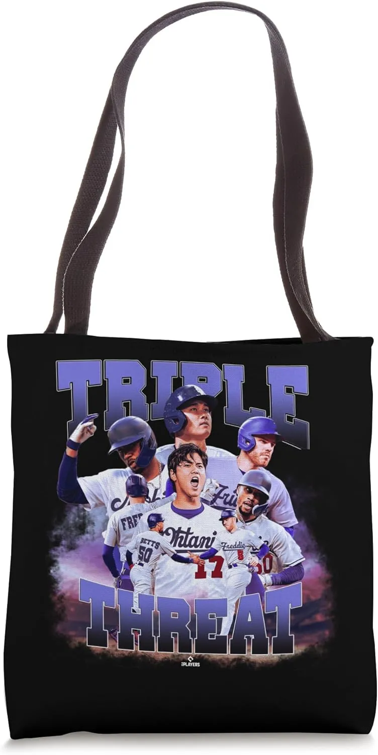 Betts, Freeman & Ohtani | Los Angeles Baseball | MLBTRIO4001 Tote Bag