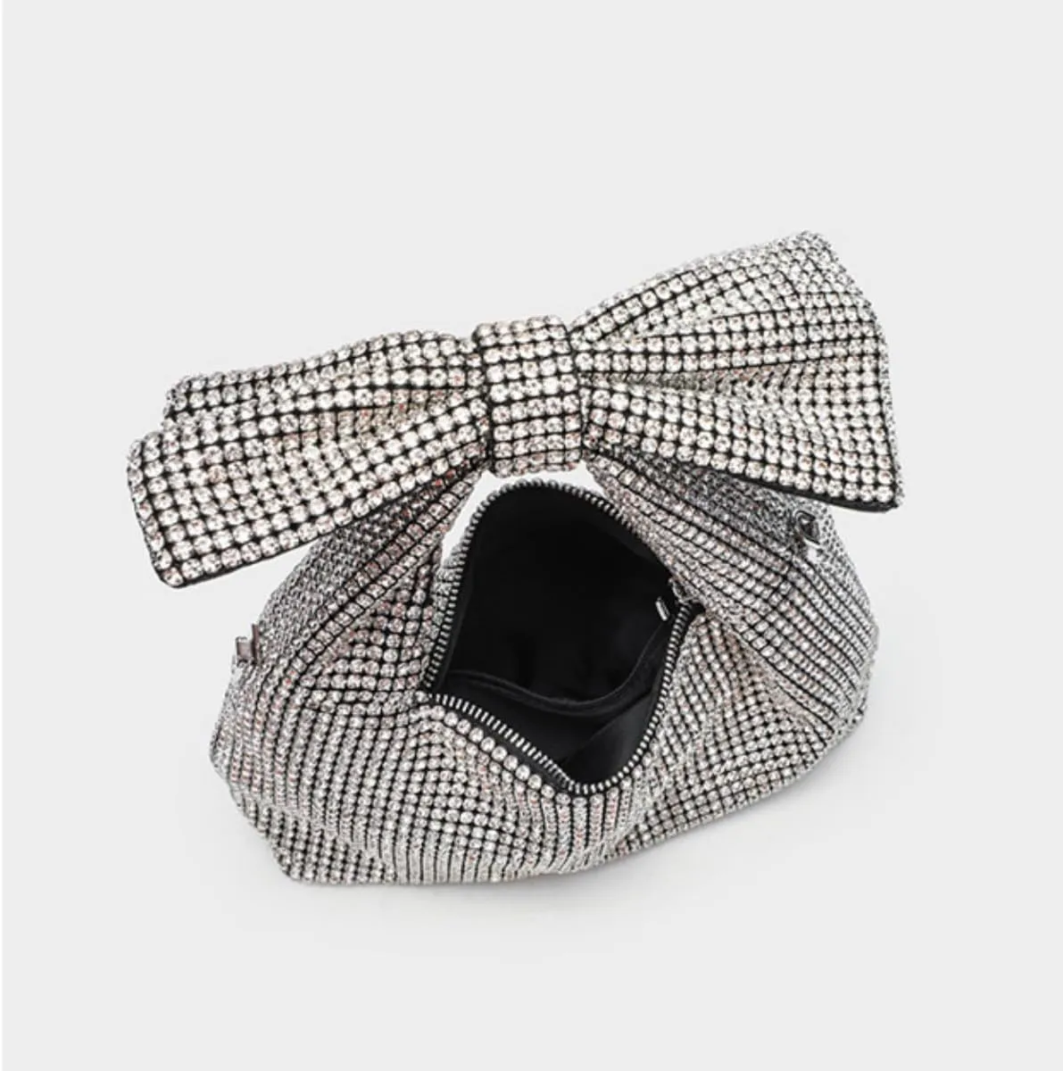 Bling Rhinestone Purse Bags Dumpling Clutch Purses for Women Formal Wedding Party Prom Evening Handbags