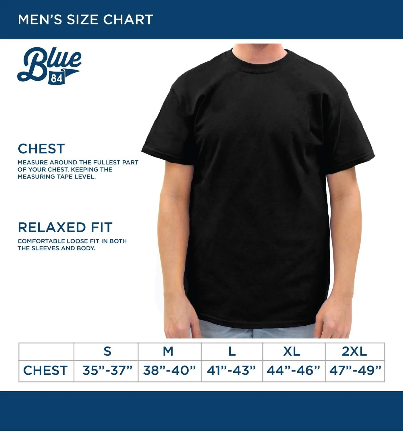 Blue 84 Men's T Shirt Line Up Secondary Color