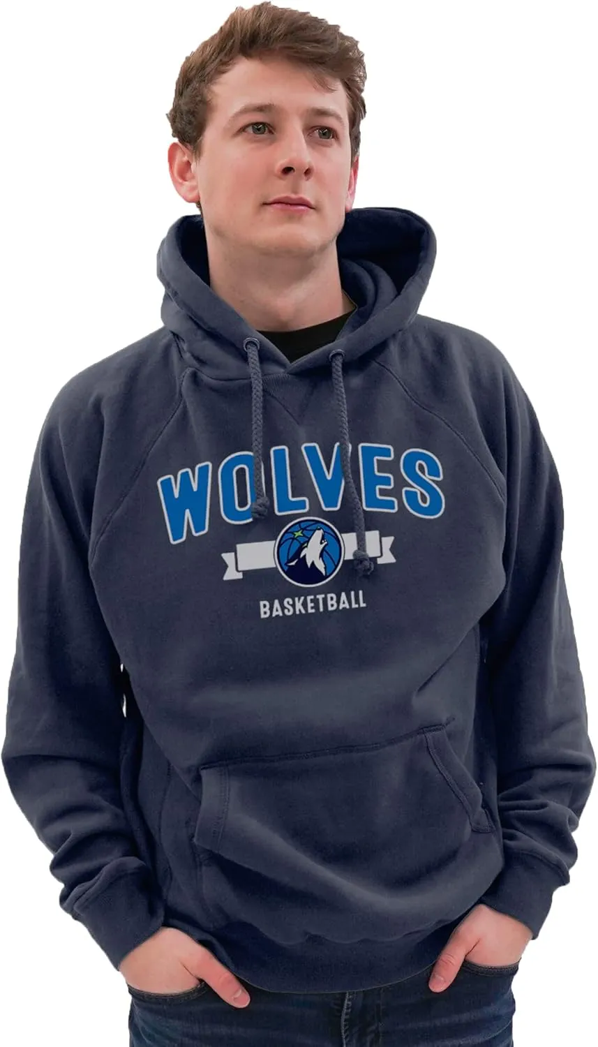 Blue 84 NBA Officially Licensed Hooded Sweatshirt Sanded Fleece Team Color