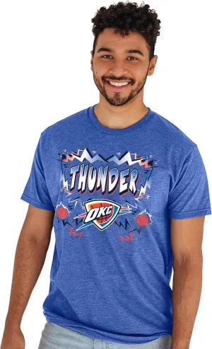 Blue 84 NBA Officially Licensed T-Shirt Heathered Team Color Basketball