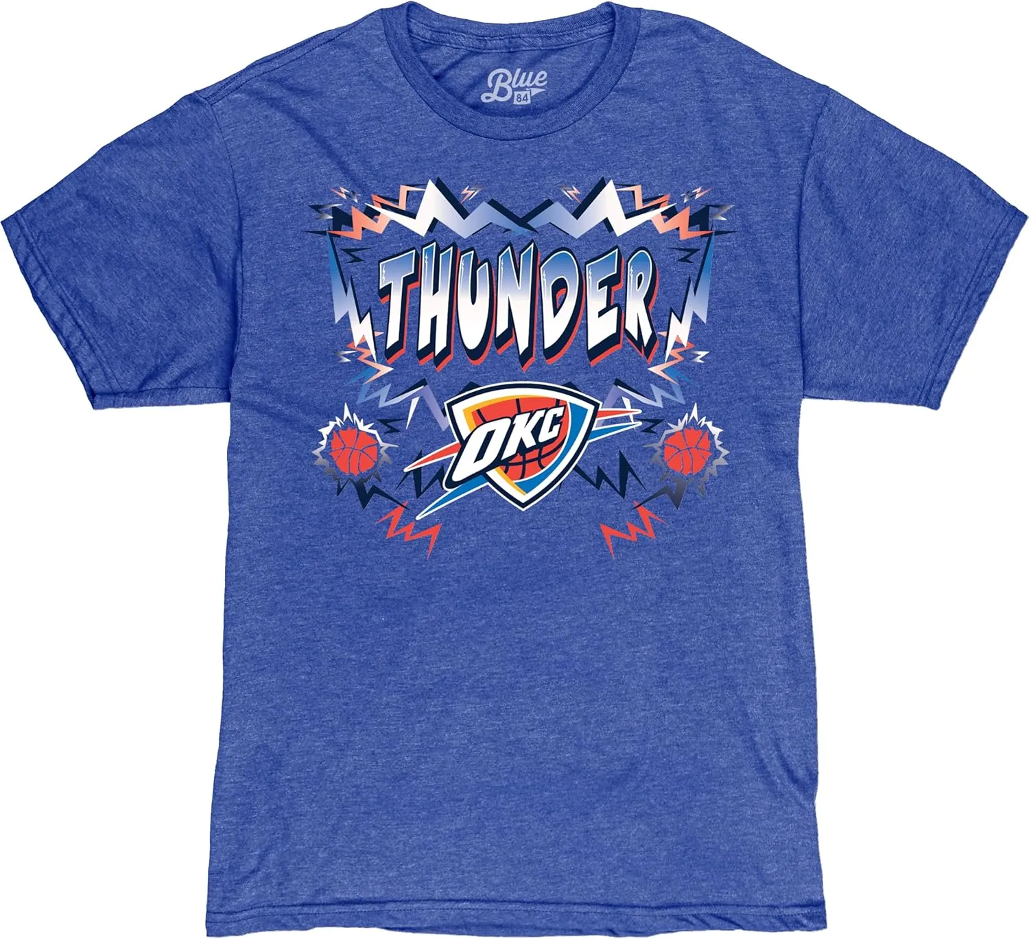 Blue 84 NBA Officially Licensed T-Shirt Heathered Team Color Basketball