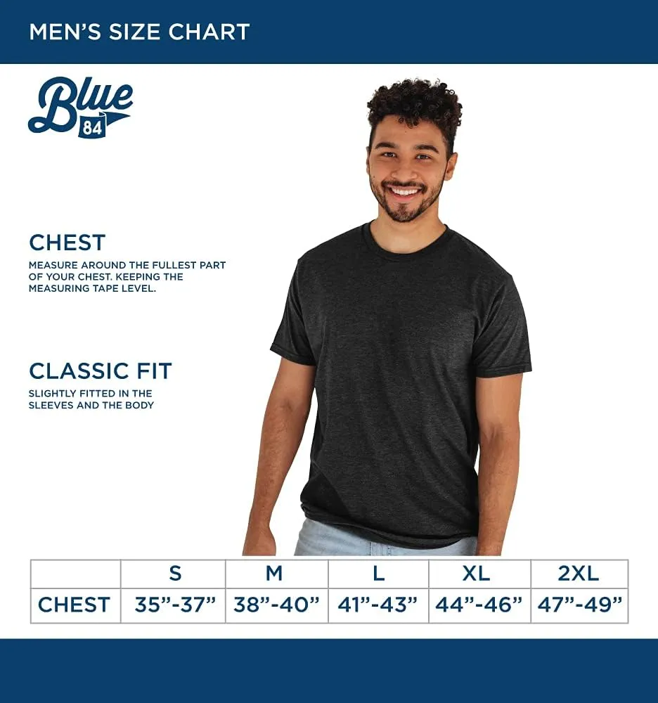 Blue 84 NBA Officially Licensed T-Shirt Heathered Team Color Basketball