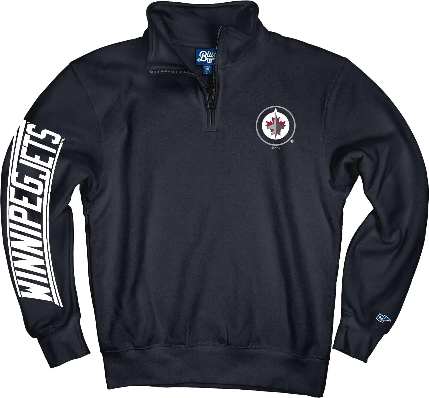 Blue 84 NHL Officially Licensed Quarter Zip Sweatshirt Team Color