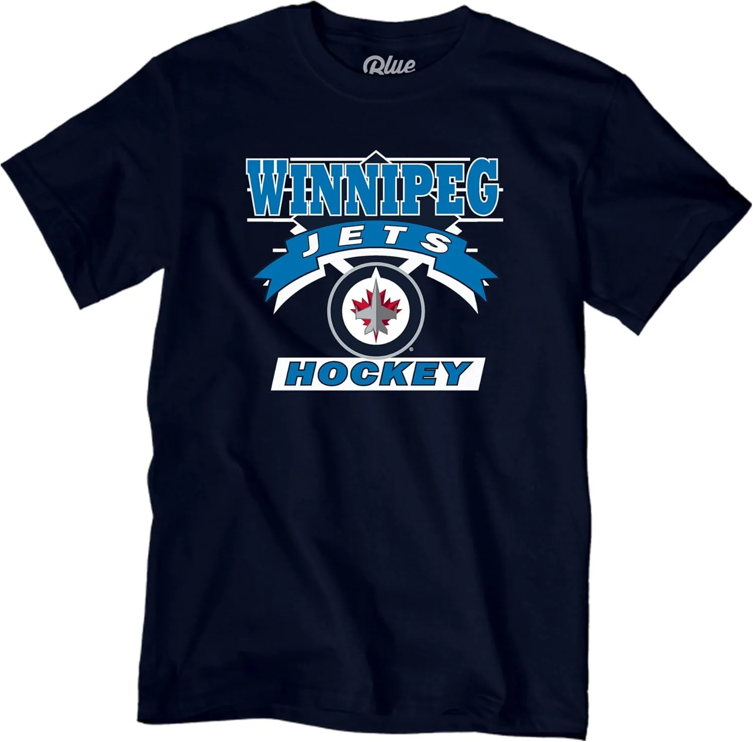 Blue 84 NHL Officially Licensed T-Shirt Retro 90's Hockey Team Color