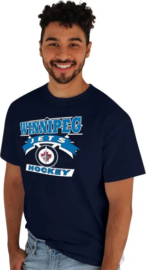 Blue 84 NHL Officially Licensed T-Shirt Retro 90's Hockey Team Color