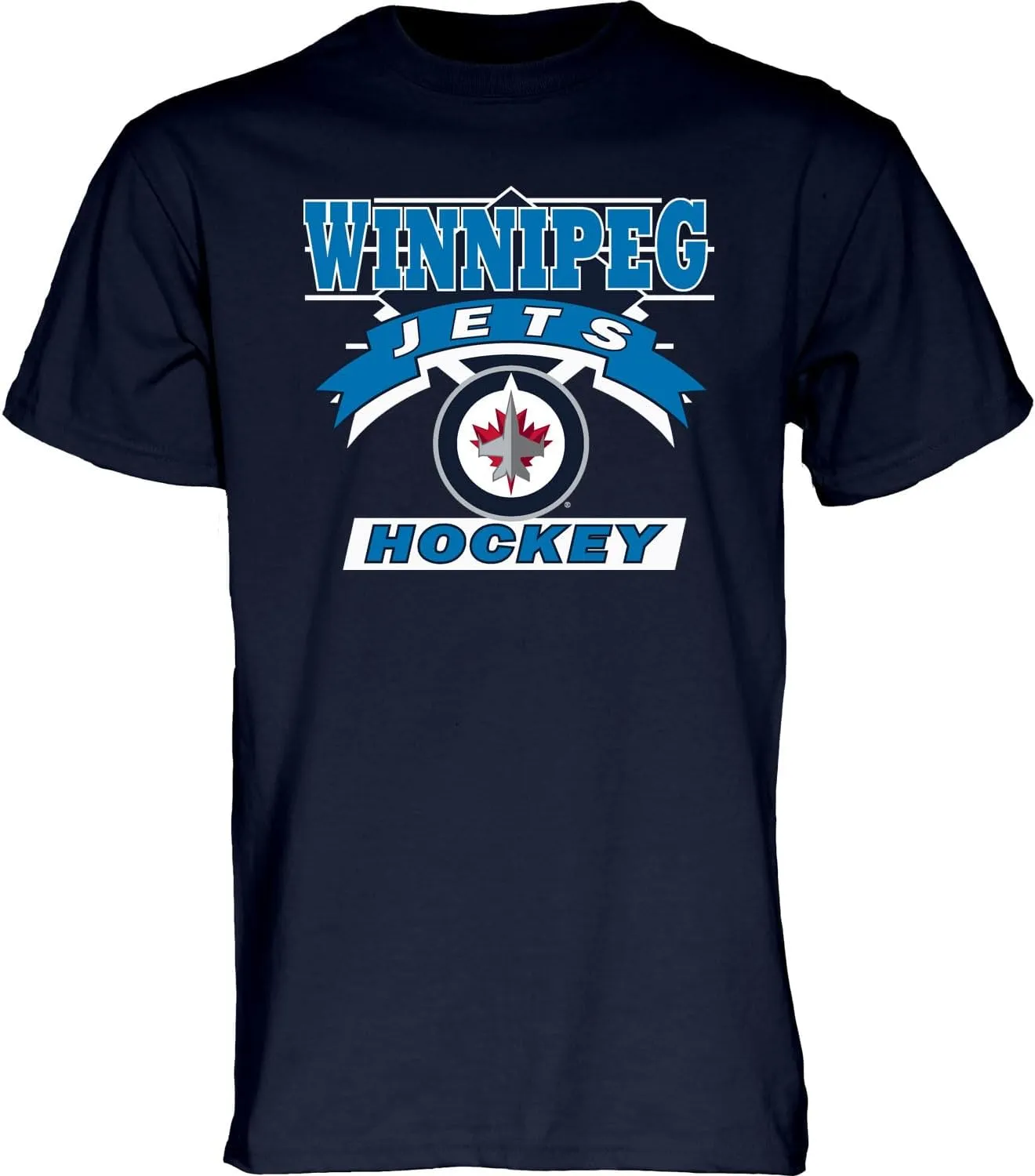 Blue 84 NHL Officially Licensed T-Shirt Retro 90's Hockey Team Color