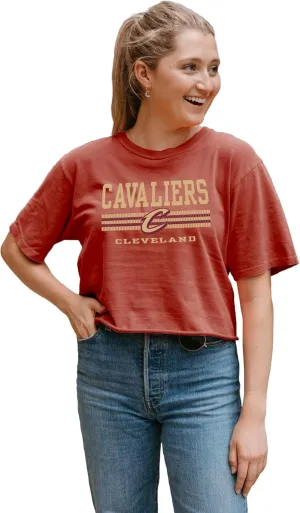 Blue 84 Women's NBA Officially Licensed Crop Top T-Shirt Ringspun Team Color