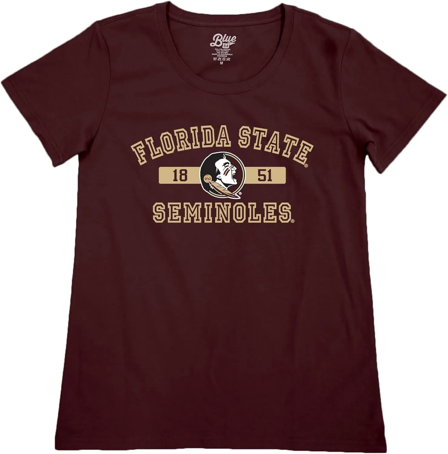 Blue 84 Women's NCAA Officially Licensed T-Shirt Athletic Team Color