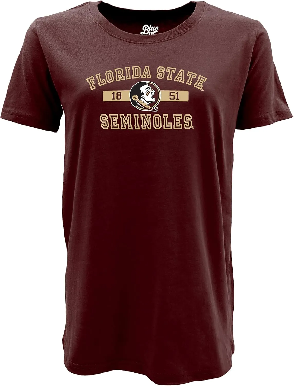 Blue 84 Women's NCAA Officially Licensed T-Shirt Athletic Team Color