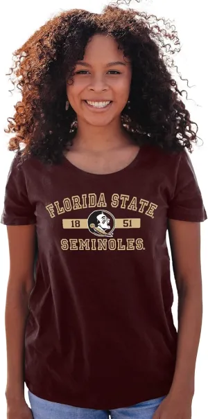 Blue 84 Women's NCAA Officially Licensed T-Shirt Athletic Team Color