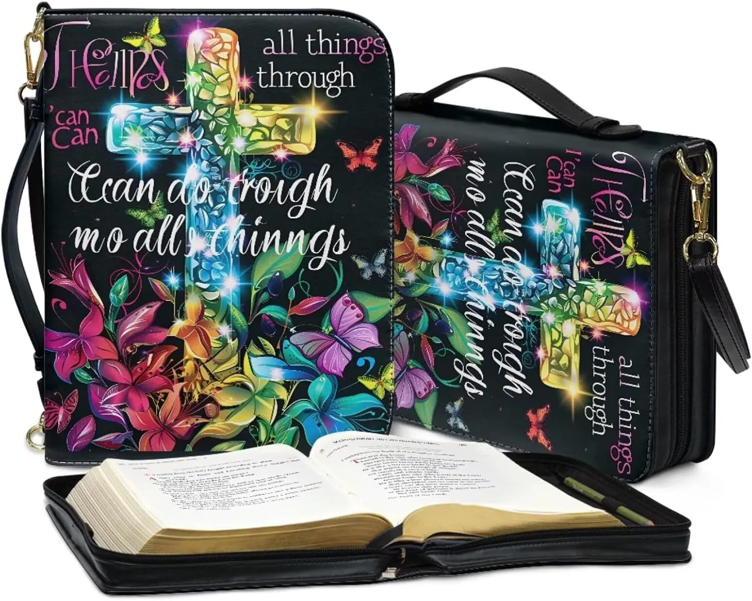 Book Covers Bible Covers for Women Men Large Size Bible Bag Tote