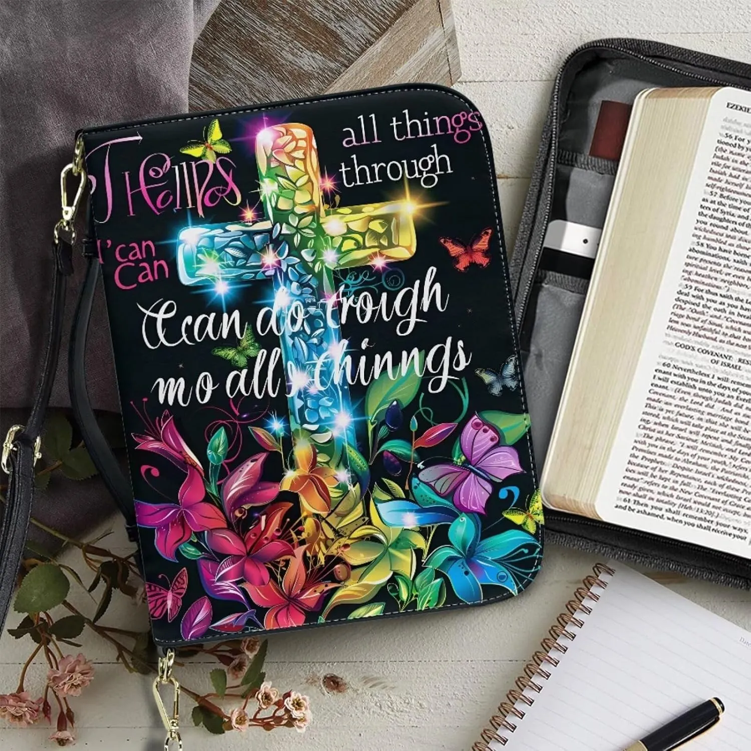 Book Covers Bible Covers for Women Men Large Size Bible Bag Tote