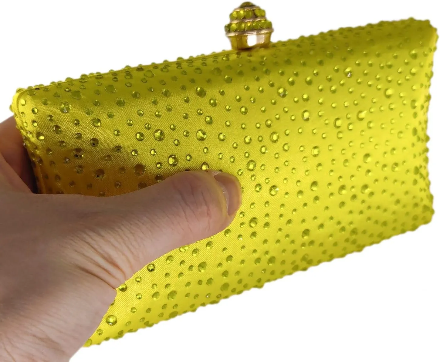 Boutique De FGG Crystal Clutch Purse for Women Formal Evening Bags Party Rhinestone Clutch Bag Wedding Prom Handbags,Mini